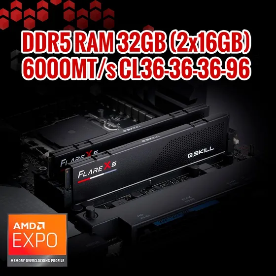 Memorias Ddr5 G.skill Flare X5 32gb(2x16gb) 6000mts Amd Expo