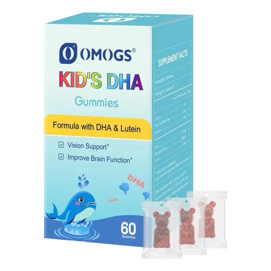 Gomitas Dha  Omega 3 Para Niños, Con Luteína, 60 Gummies