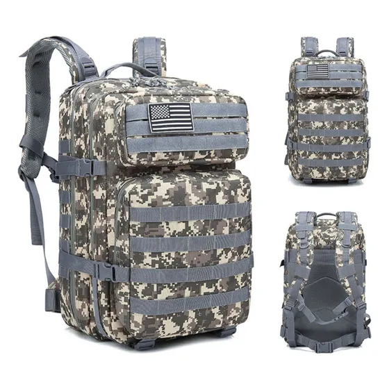 Bolso Morral Táctico Multifuncional Impermeable 45l