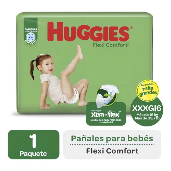 Pañales Huggies Flexi Comfort Ahorrapack Xxxg Bolson 48 Un