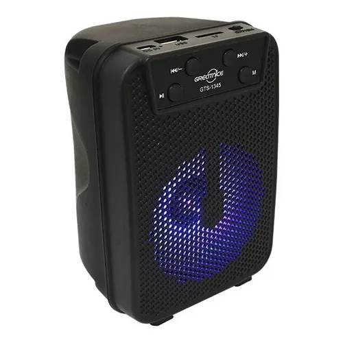 Bocina Portatil 3 PuLG Pequeña Radio Fm Luz Gts-1345 - T2591