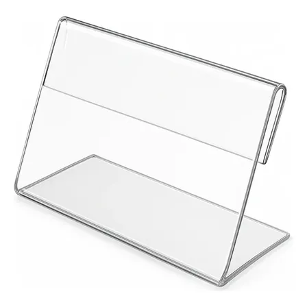 Kit 20 Porta Preços Acrílico Transparente 2mm 6,5x3,5x2cm