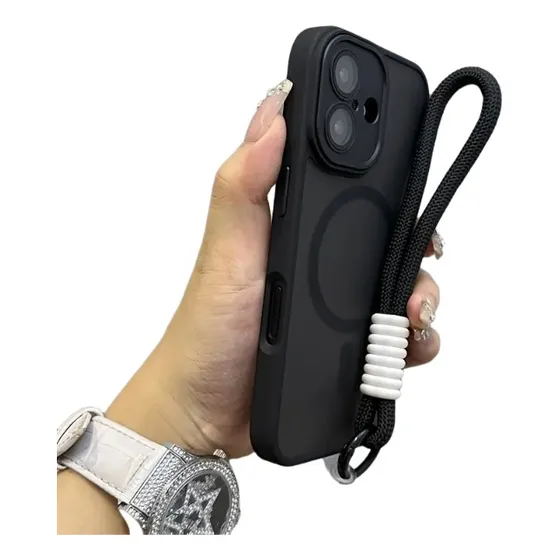 Funda Para iPhone Magsafe De Uso Rudo Con Protector De Cámara+correas