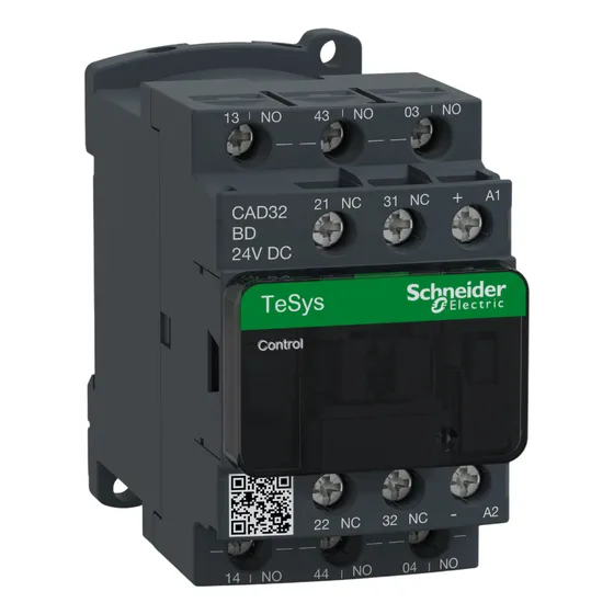 Cad32bd Contactor 3na+2nf Bobina 24vcd Schneider