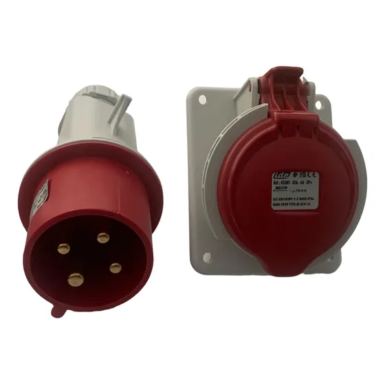 Conector Industrial 32a 4pines 440v (3p+t) Hembra + Macho