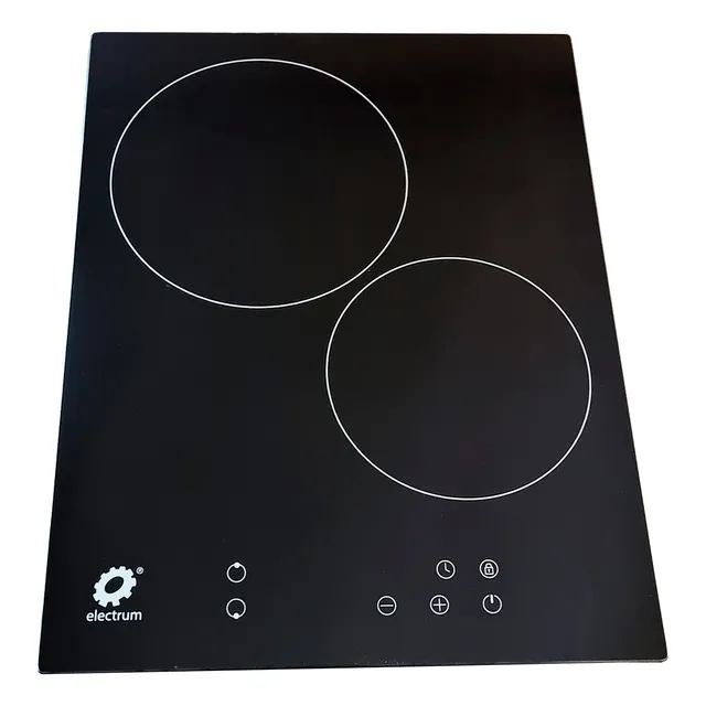 Encimera Vitrocerámica 2 Platos 35x45 Cm