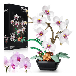Ubrixmen Juego De Construcción De Ramo De Flores De Orquídea Ubrixmen Juego De Construcción De Ramo De Flores De Orquídea
