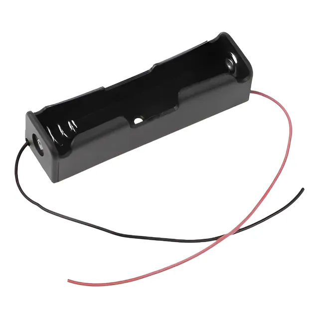 Holder Porta Pilas 18650 1 Slots Con Cable.