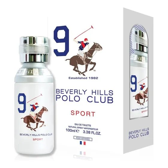 Perfume Beverly Hills Polo Club Sport For Men Nº 9 100ml - Selo Adipec