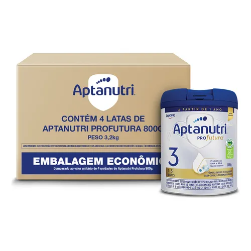 Aptamil Profutura 2 Fórmula Infantil Kit com 4 Latas 800g Cada