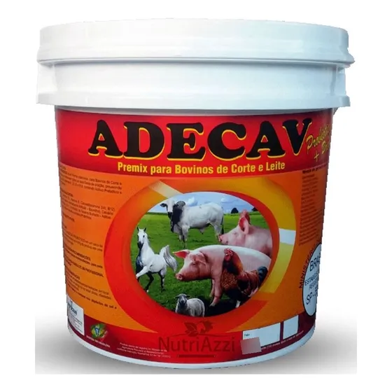 Adecav, Ade + B12 + Calcio E Probiótico - Balde 5kg Desconto