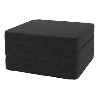 Puff 3 Em 1 Multiuso Solteiro Preto Espuma Premium Verdazzo Puff 3 Em 1 Multiuso Solteiro Preto Espuma Premium Verdazzo