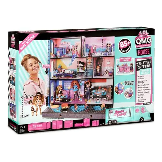 Casa De Muñecas De Madera L.o.l Sorpresa Omg (+85 Sorpresas)