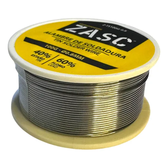 Estaño Alambre Para Soldar De 100grx0.80mm Zasc