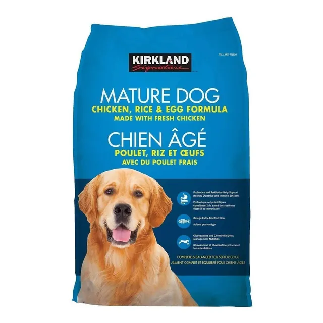 Alimento Perro Maduro Pollo/arroz 18 Kg Kirkland A Meses