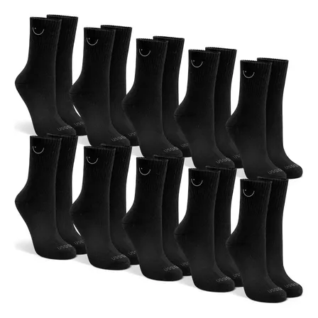 Kit Com 10 Pares De Meias Cano Alto Algodão Usee Brasil