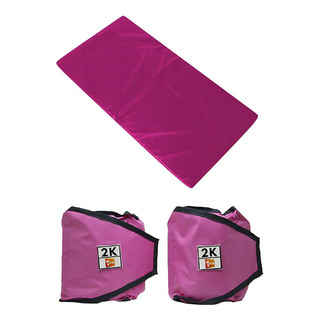 Kit Colchonete Rosa + Par De Caneleira 2kgs Kit Colchonete Rosa + Par De Caneleira 2kgs