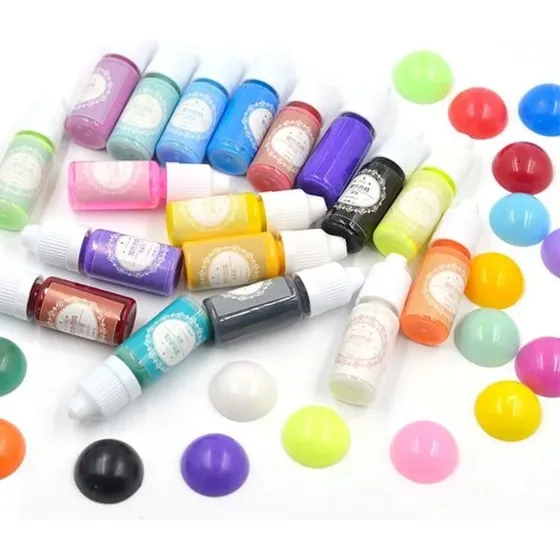 Kit De 18 Pigmentos Líquidos Para Resina Epoxica Artesanias
