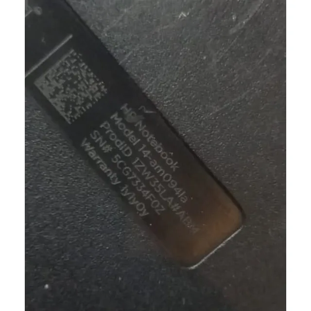 Hp 14-am094la Intel Core I3/8gb/256ssd Funcionando!!! Negro