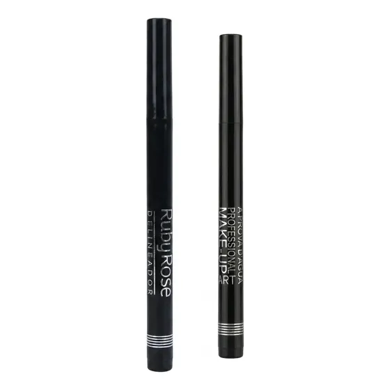 Caneta Delineadora Ruby Rose Delineador Preto A Prova D Agua