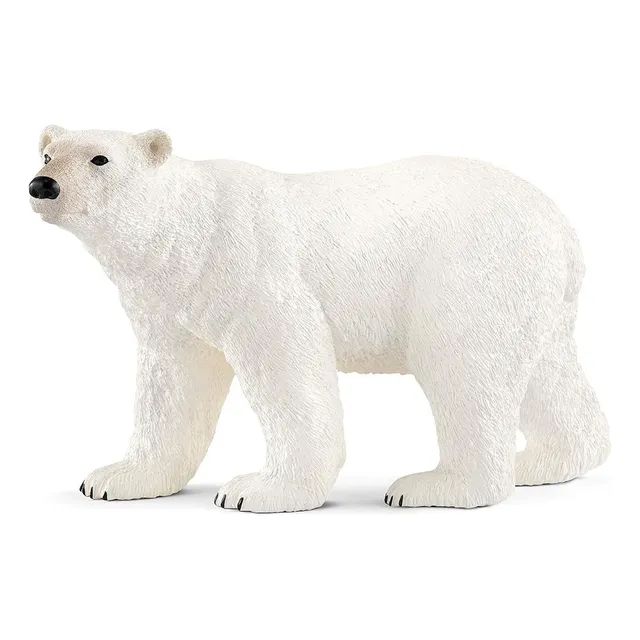 Figura De Animales Oso Polar Coleccionable Pintado A Mano