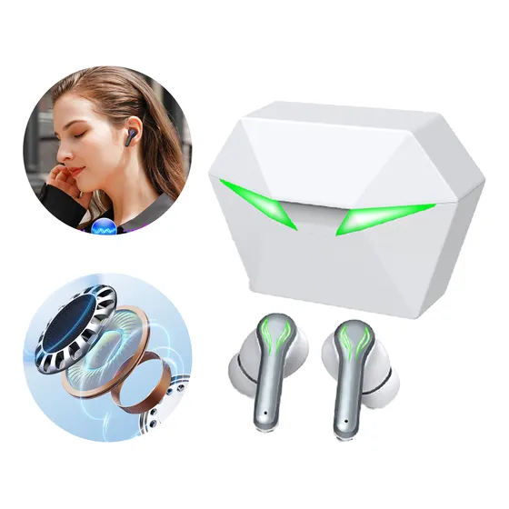 Fone De Ouvido Bluetooth 5.3 Gamer Sem Fio Tws Com Led Rs30