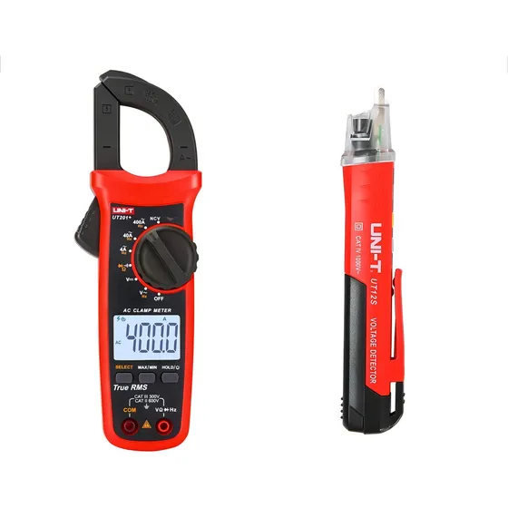 Unit Combo Pinza Amperométrica Ut201+ Trms + Detector Ut12s