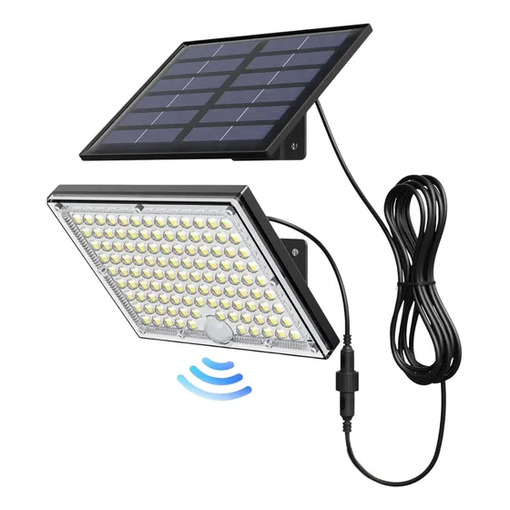 Reflector Luz Led Solar Exterior Sensor Movimiento Impermeab
