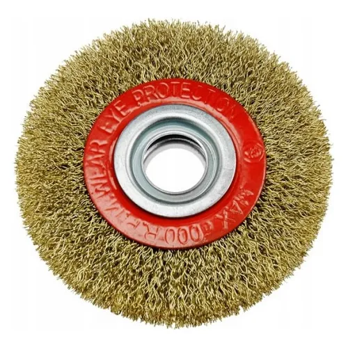 Cepillo 6'' Disco De Alambre P/ Piedra Amoladora Banco Mesa