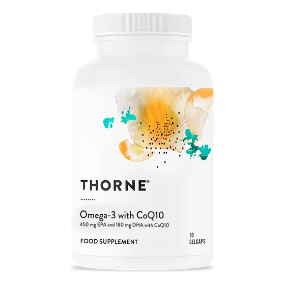 Complementa Thorne Omega-3 Con Ácidos Grasos Coq10, 90 Cápsu