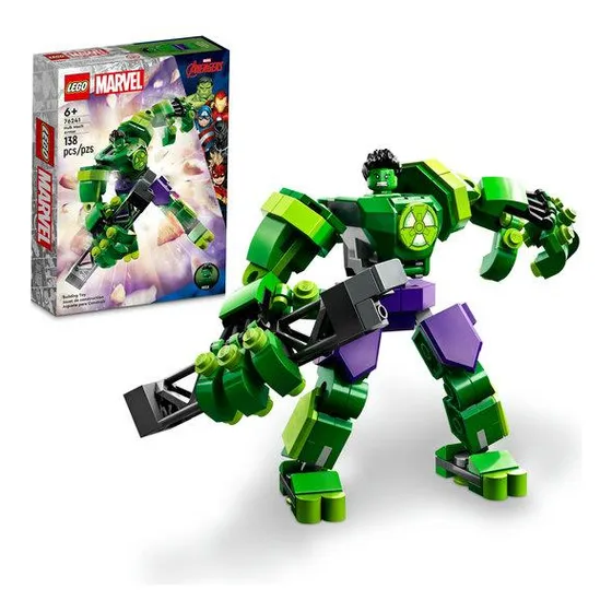 Kit Marvel Super Heroes 76241 Armadura Robô De Hulk Lego Quantidade de peças 138