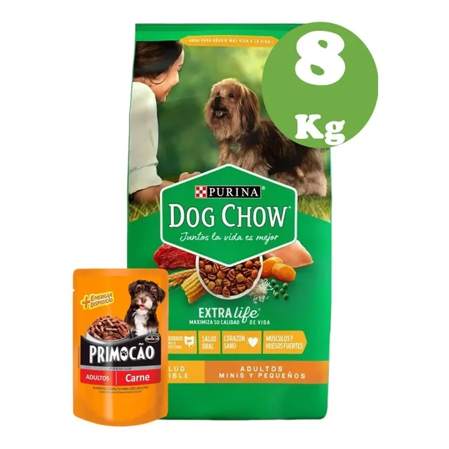 Dog Chow Adulto Razas Pequeñas 8 Kg + Obsequio