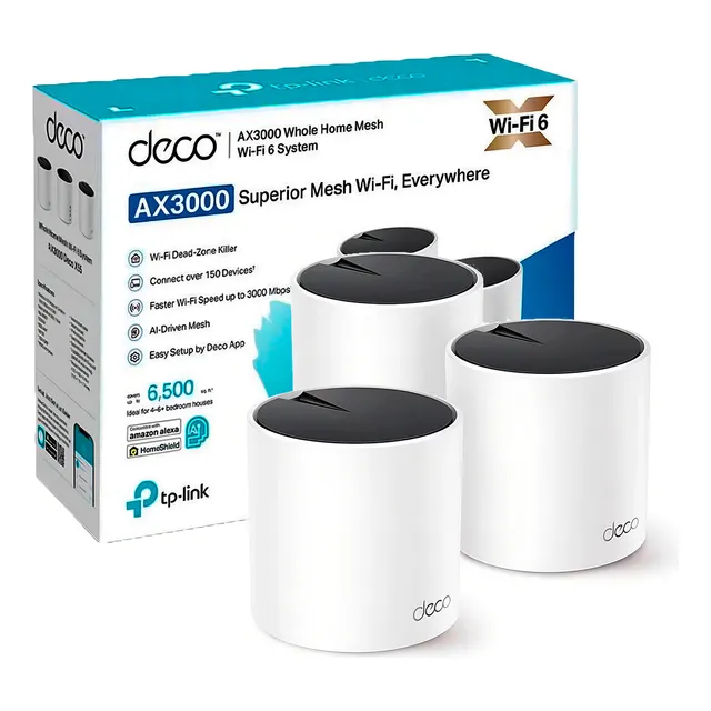Tp-link Deco X55 3 Pack Mesh Sistema Wifi 6 Ax3000