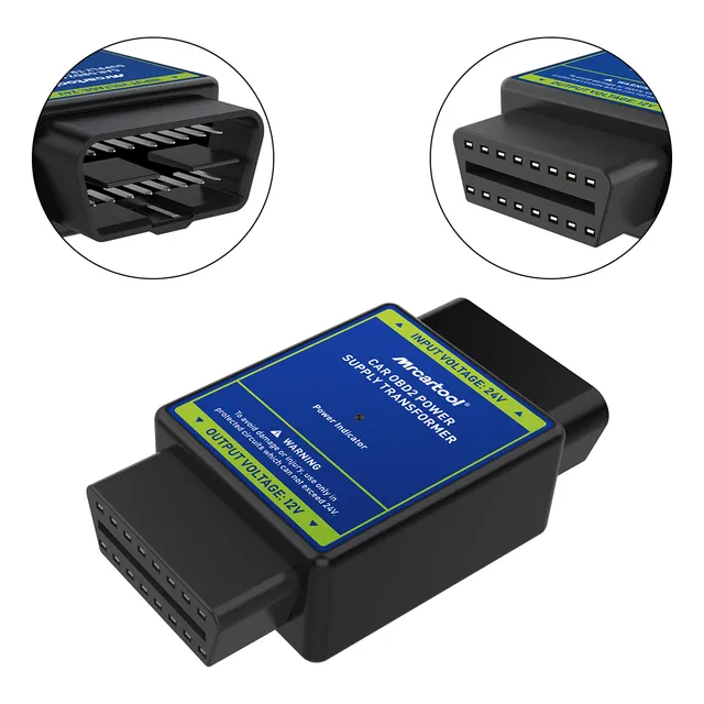 Obd Adaptador Convertidor De Fuente De Alimentación Obd 12v