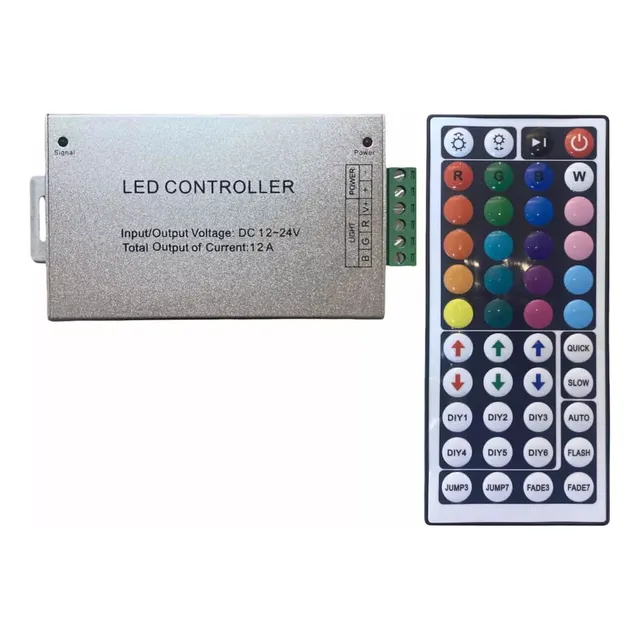 Controlador Rgb 12 Amp 12v 24v Secuencial Cinta Led