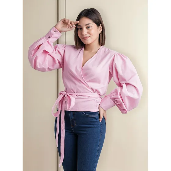 Blusa Katrina - Nébula - Rosado