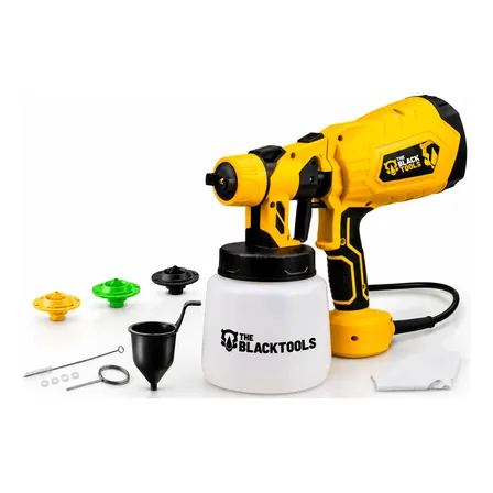 A Pistola De Pintura Hvlp 1.4l 600w Com 4 Bicos Tpp150 Amarelo 127v