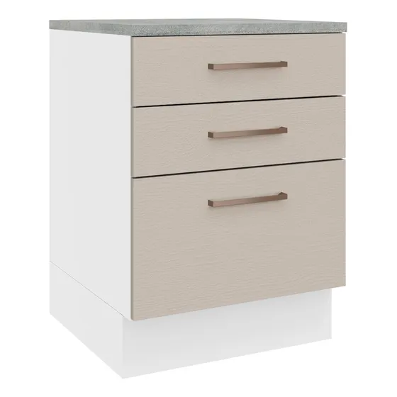 Mueble De Cocina 60 Cm 3 Cajonesagata Madesa
