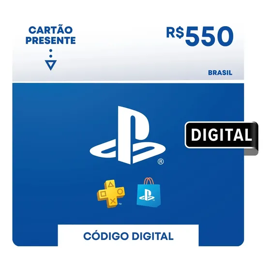 Gift card PlayStation Store R$ 550