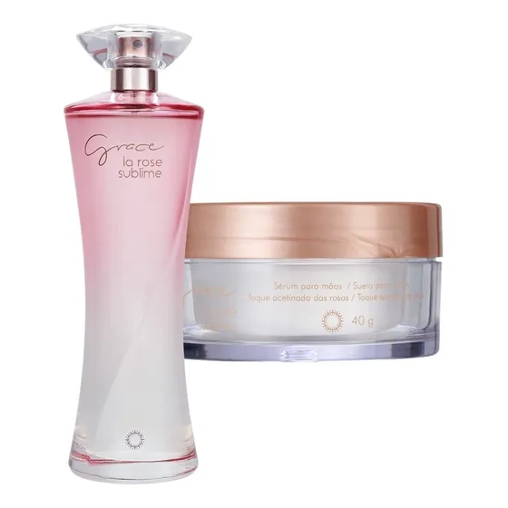 Kit Perfume Grace La Rose E Sérum P/ As Mãos Hinode