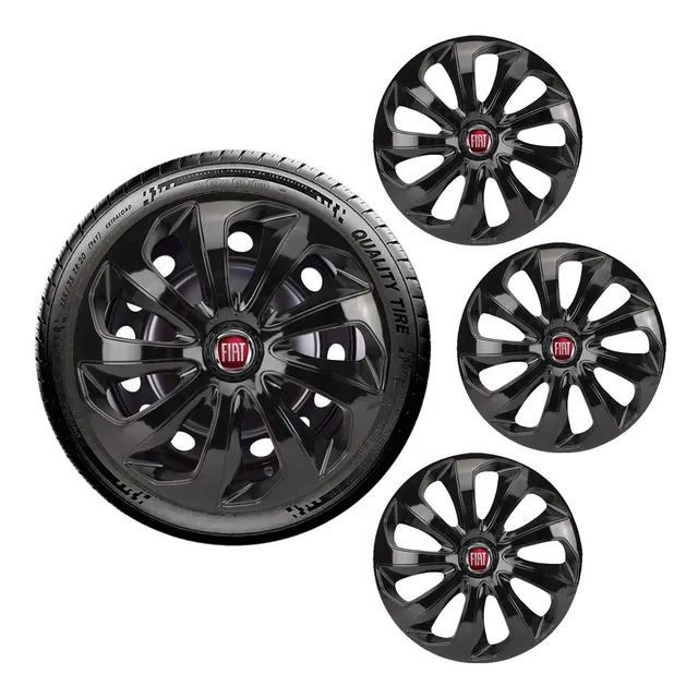  Jogo Calotas Aro 14 Fiat Uno Vivace Way Palio Siena Sport 2