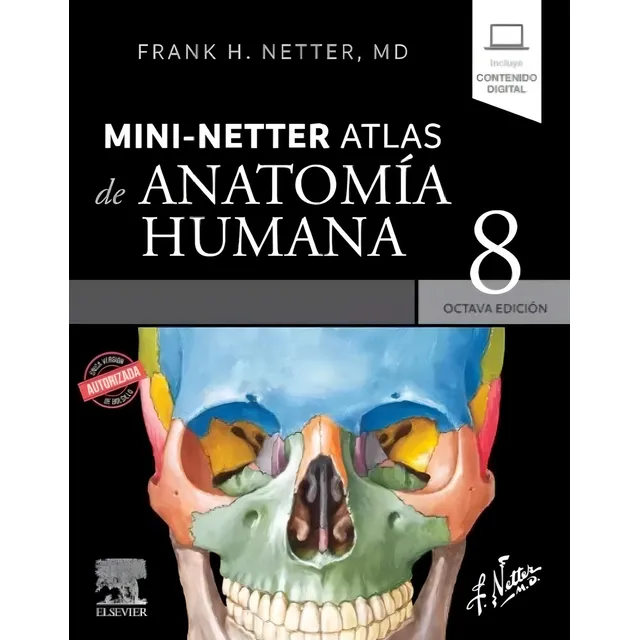 Mini-Netter Atlas de anatomía humana 8ª Ed. de Frank Netter Editorial Elsevier