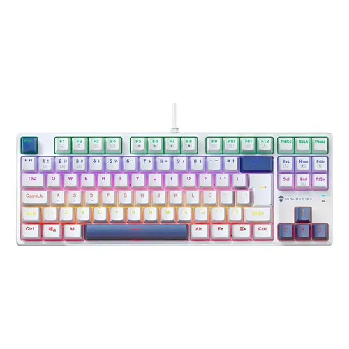 Tec Mecânico Husky Gaming Blizzard, 60%, Switch Red Branco Idioma