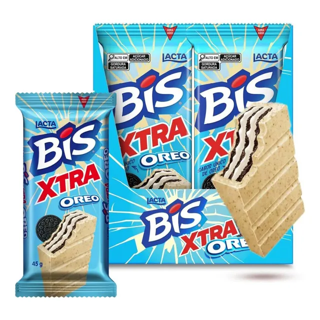 Bis Xtraoreo Lacta Display Com 24 Unidades De 45g