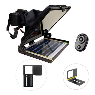 Teleprompter 10,5 Dslr C/ Suporte Smart + Gopro + Controle Teleprompter 10,5 Dslr C/ Suporte Smart + Gopro + Controle