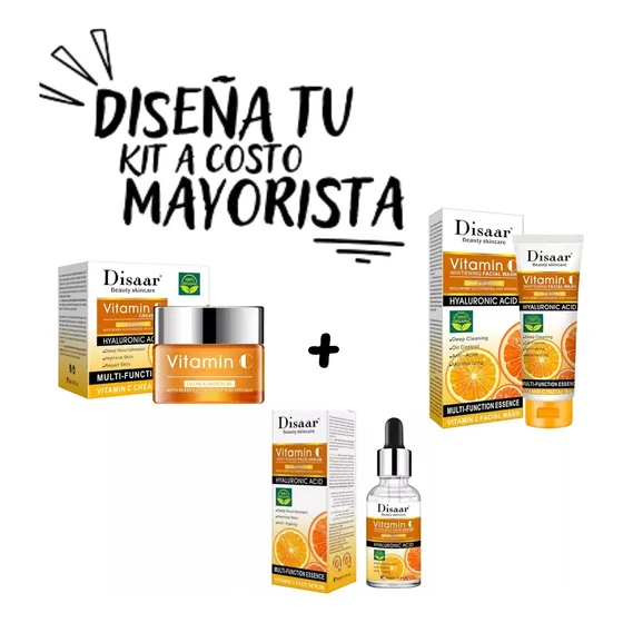 Kit Crema Facial Antiedad Vitamina C Disaar