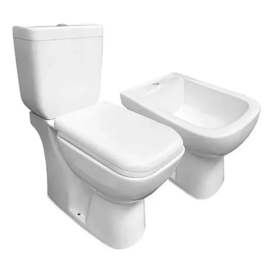 Inodoro Largo Con Deposito Apoyo Tapa Bidet Piazza Amalfi