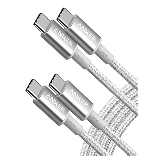 Anker Cable Usb C A Usb C (6 Pies, Paquete De 2),