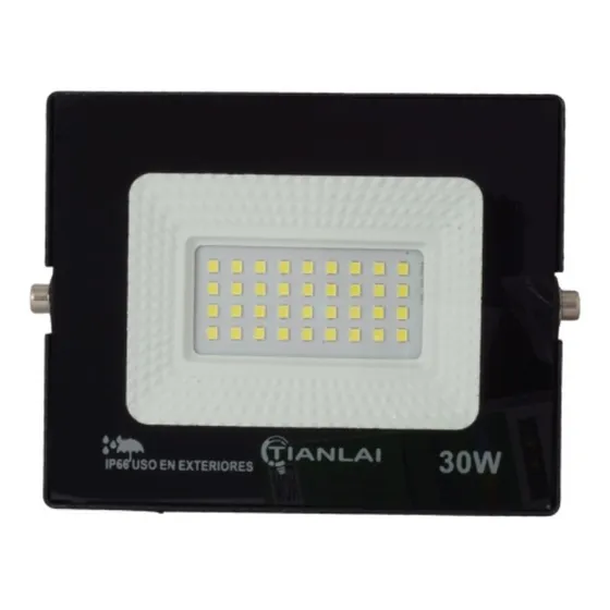 Reflector Led 30w Exterior Ip65 300 Watts Alumbrado Publico Color De La Carcasa Negro