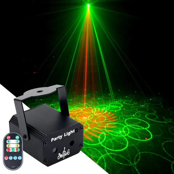 Dj Disco Light Led Laser Fiesta Luces Patrón De Luces Rg